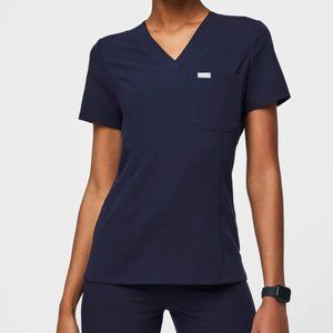 Figs Women's Catarina One-Pocket Scrub Top (XS) & High-Waisted Jogger (XXS P)